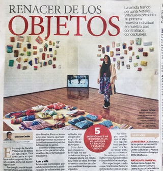 #RENACER DE LOS 
#OBJETOS
Artículo de Ernesto Carlín para el Diario oficial El Peruano

#REBIRTH OF OBJECTS 
Article by Ernesto Carlín for El Peruano newspaper