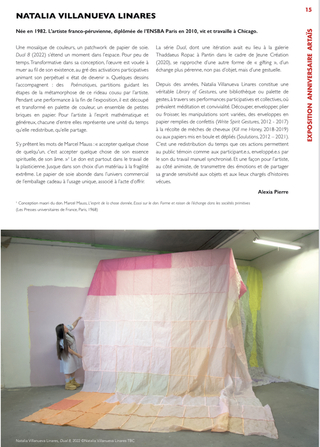 Article par Alexia Pierre, Revue ArtaÏs-art contemporain