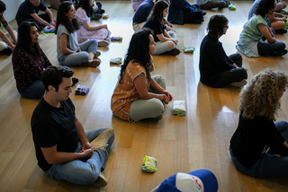 The Library of Gestures: SV.s5 Performance by Natalia at DePaul Art Museum, Chicago September 2023. 31 participants transforming objects in communion with each other. the piece are exhibited in at the Museum until February 2024
